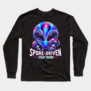 Holographic Alien Long Sleeve T-Shirt